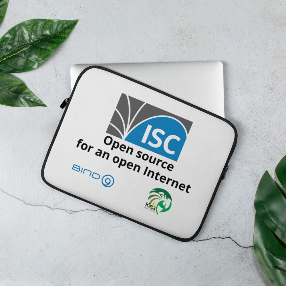 ISC Logo Laptop Sleeve - White