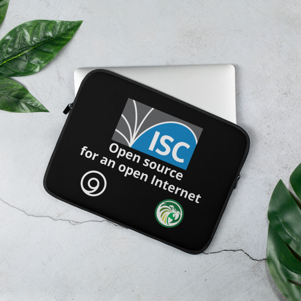 ISC Logo Laptop Sleeve - Black