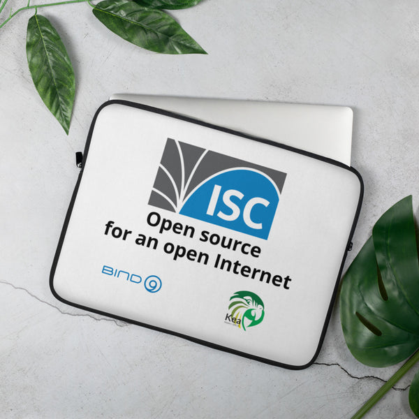 ISC Logo Laptop Sleeve - White