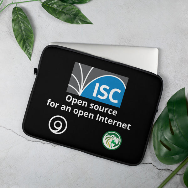 ISC Logo Laptop Sleeve - Black