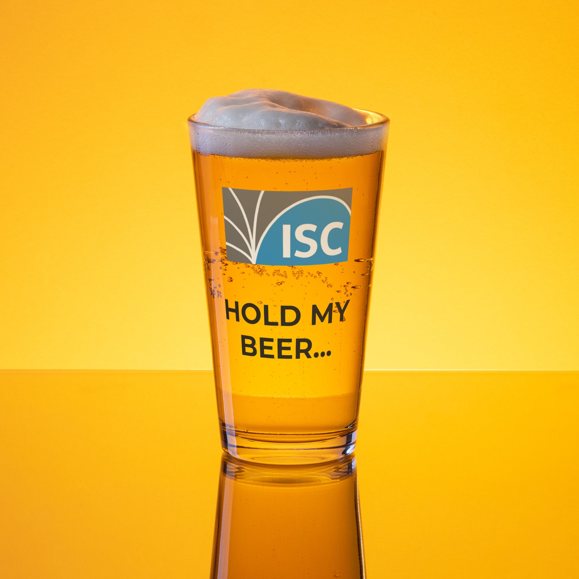 ISC "Hold My Beer" glass